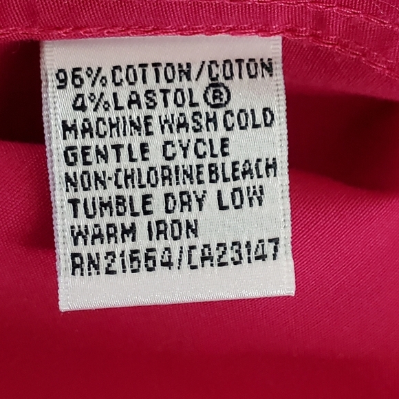 Talbots Woman Wrinkle Resistant Stretch Pink Shirt 16W Long Sleeve Button-up - Picture 10 of 12